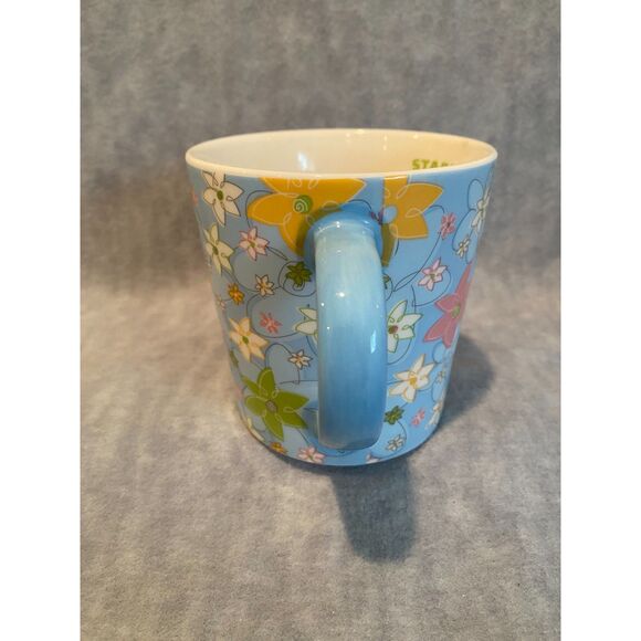 VTG Starbucks Coffee Mug Cup Spring Summer Flowers 2005 HTF - Picture 7 of 8